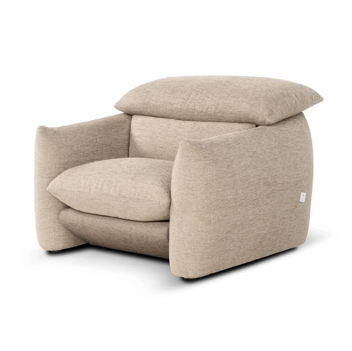 Poltrona in tessuto imbottito Choco Magic di Calia