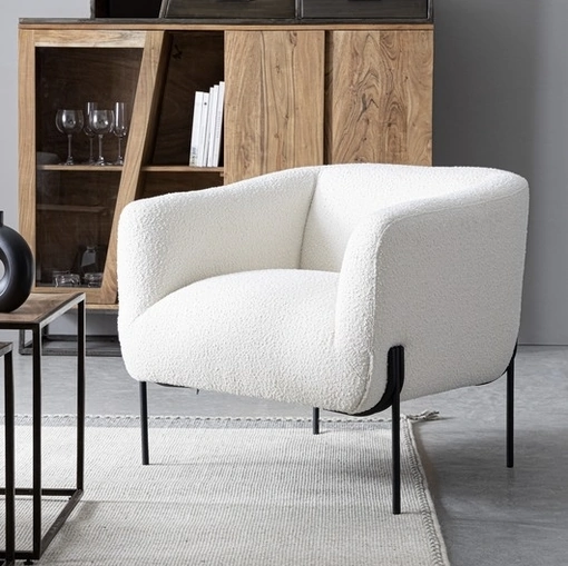 Poltroncina in tessuto Claudine di Bizzotto