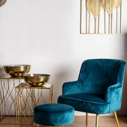 Poltroncina in velluto Clelia Deep di Bizzotto