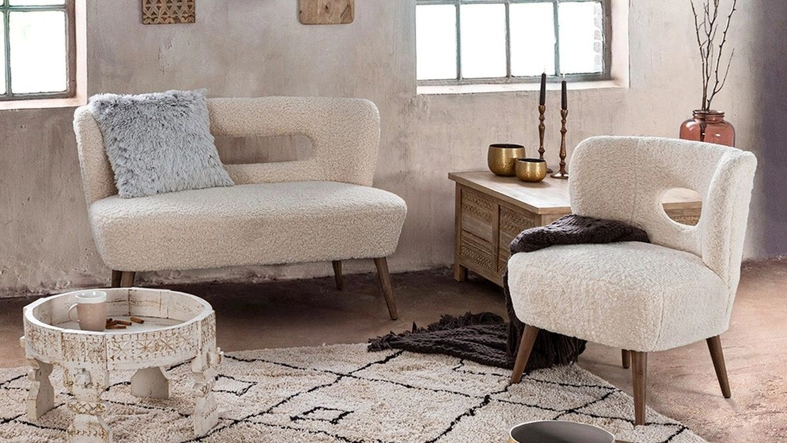 Poltroncina in tessuto Cortina di Bizzotto