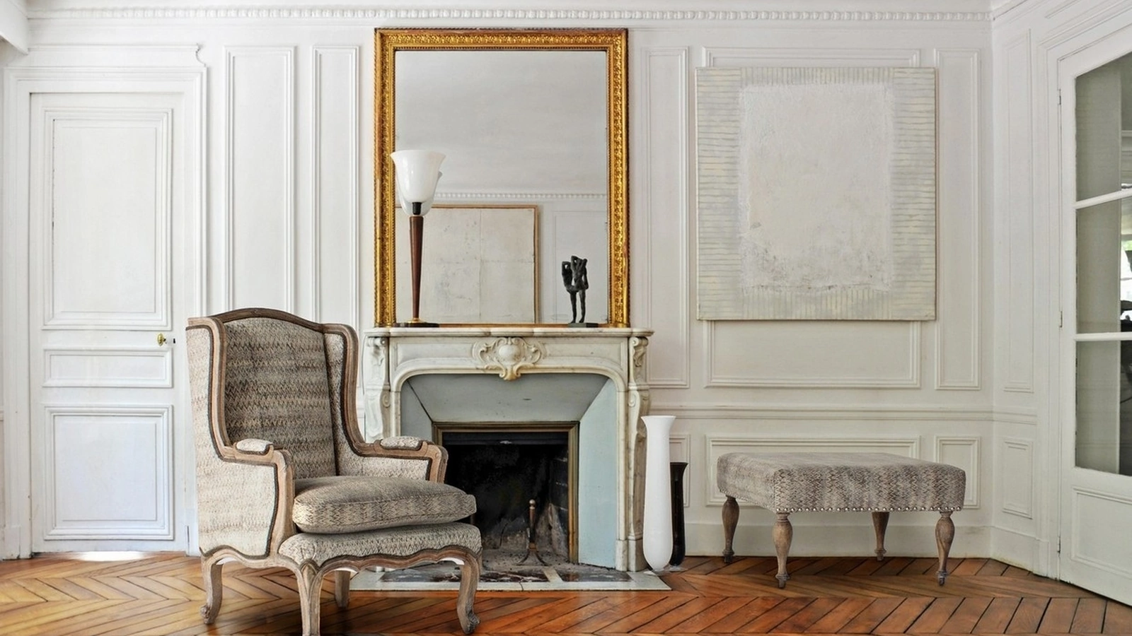 Poltrona classica Elodie in tessuto di Bizzotto