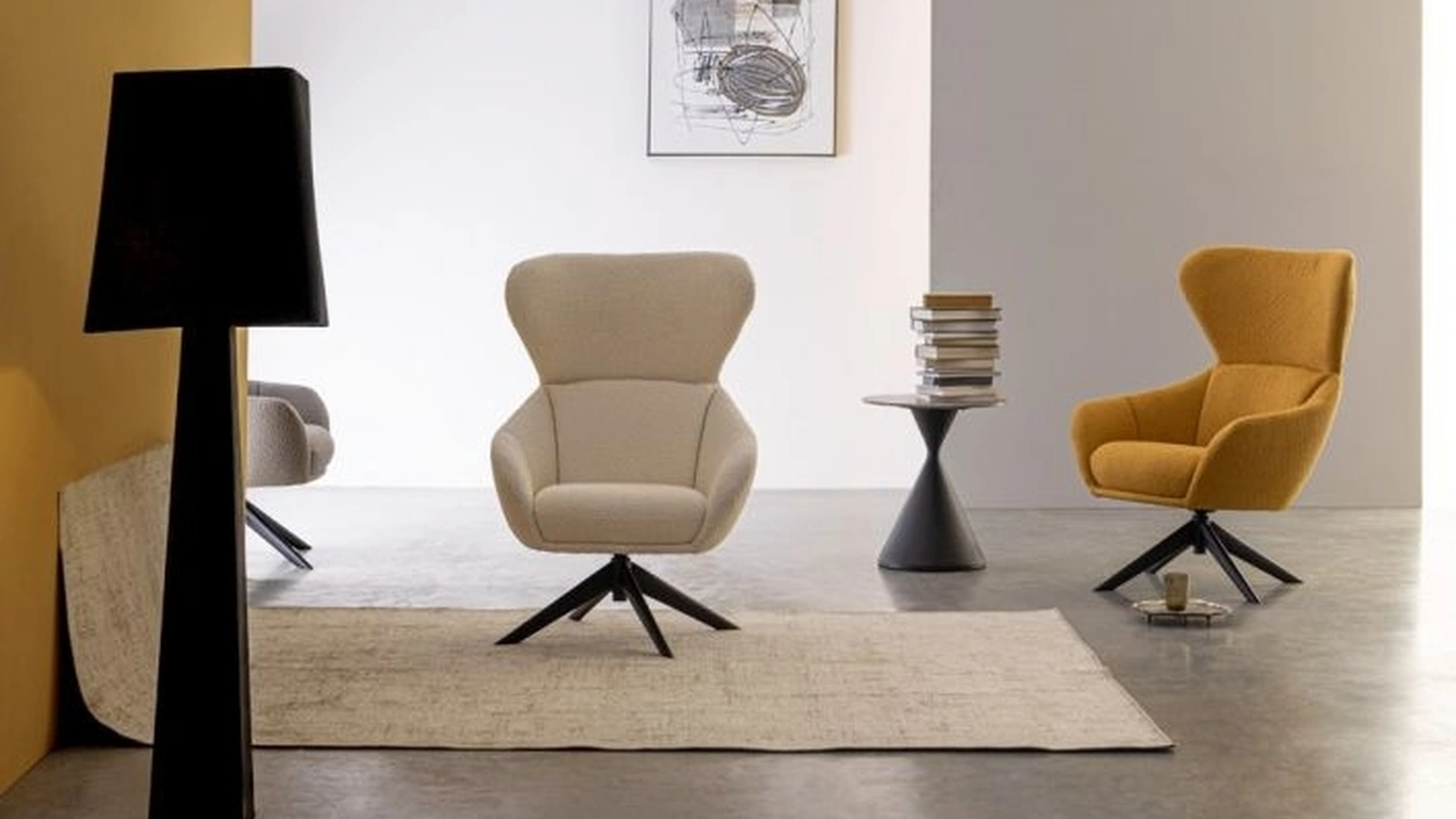 Poltrona girevole Hailey di Bizzotto