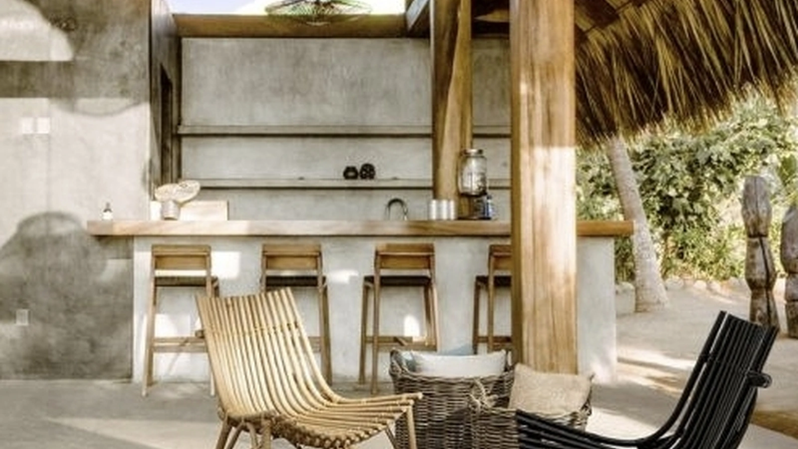 Poltroncina in rattan Menendez di Bizzotto