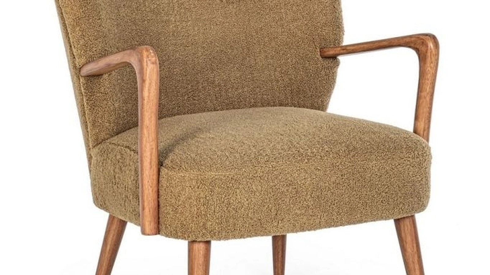 Poltroncina in tessuto e legno Moritz di Bizzotto
