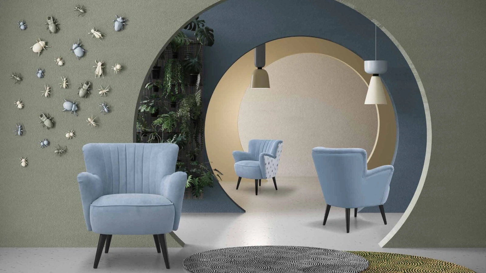 Poltrona Pagoda di TreCi Salotti