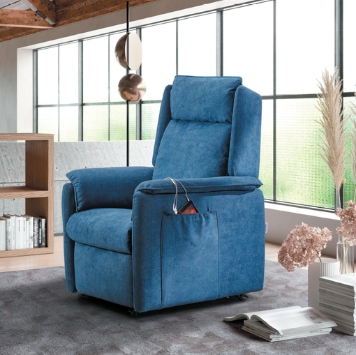 Poltrona Relax Lift Nicole in tessuto imbottito de Il Benessere