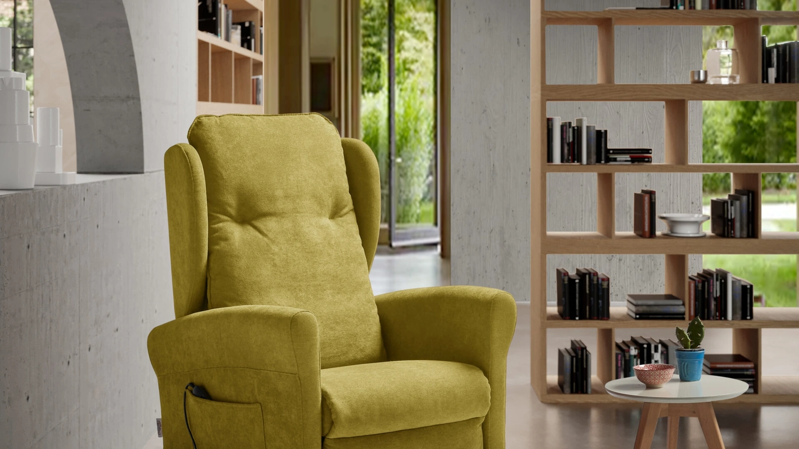 Poltrona Relax Lift Omega in tessuto imbottito de Il Benessere