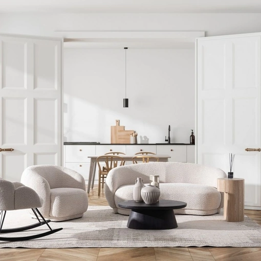 Poltroncina in tessuto Tecla di Bizzotto