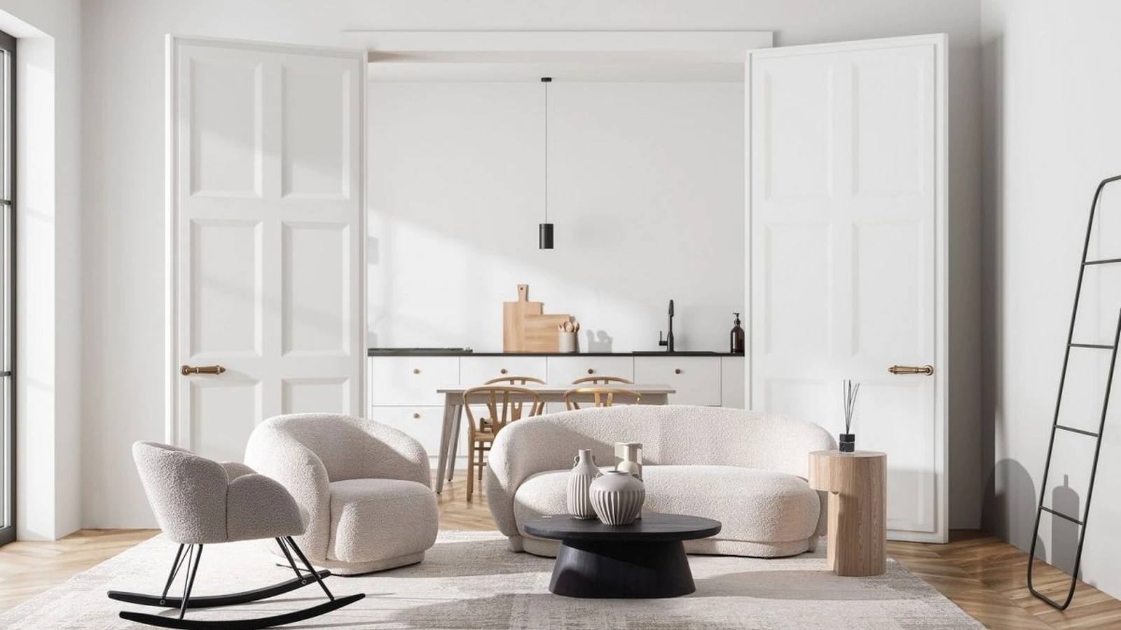 Poltroncina in tessuto Tecla di Bizzotto