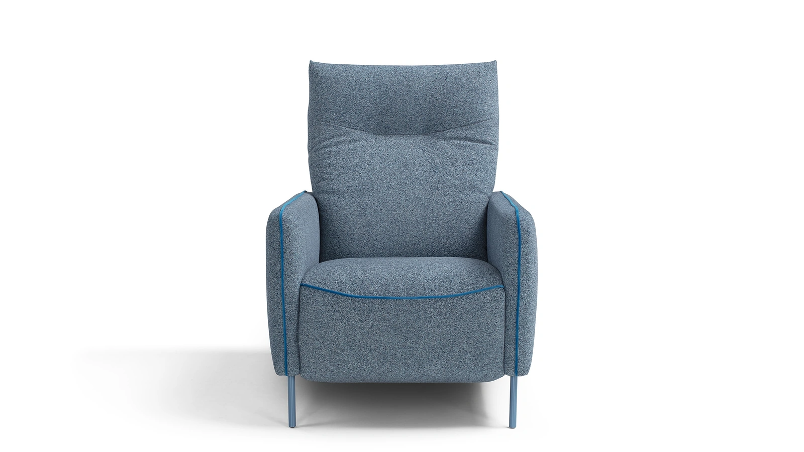 Poltrona relax in tessuto imbottito con meccanismo recliner Tortona di Vis Comoda