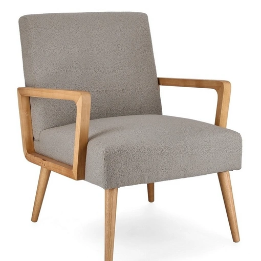 Poltroncina in tessuto e legno Veriana di Bizzotto