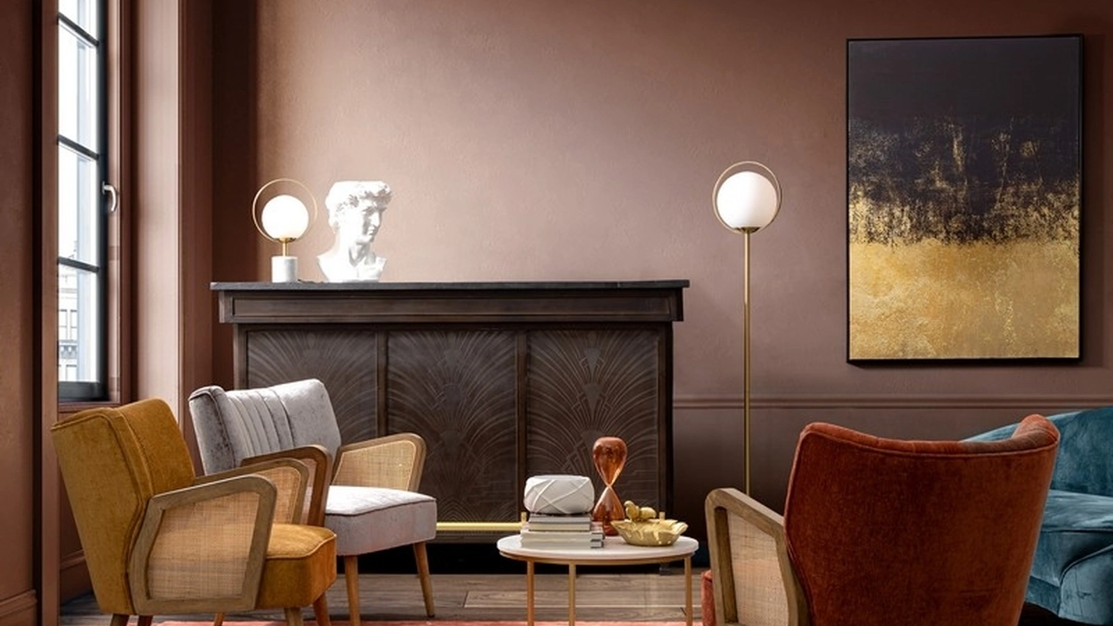 Poltroncina in tessuto Virna di Bizzotto