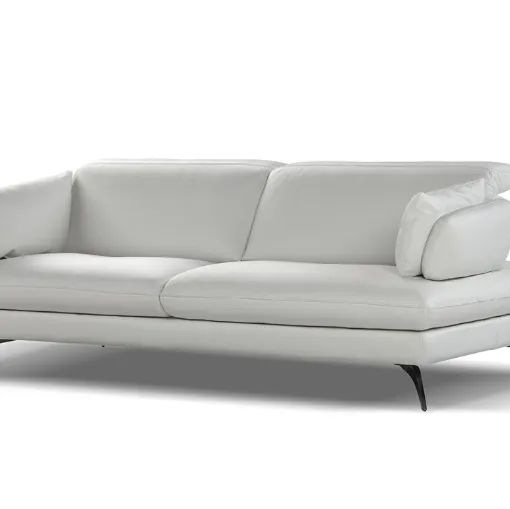 Divano lineare in pelle Alicudi di Calia