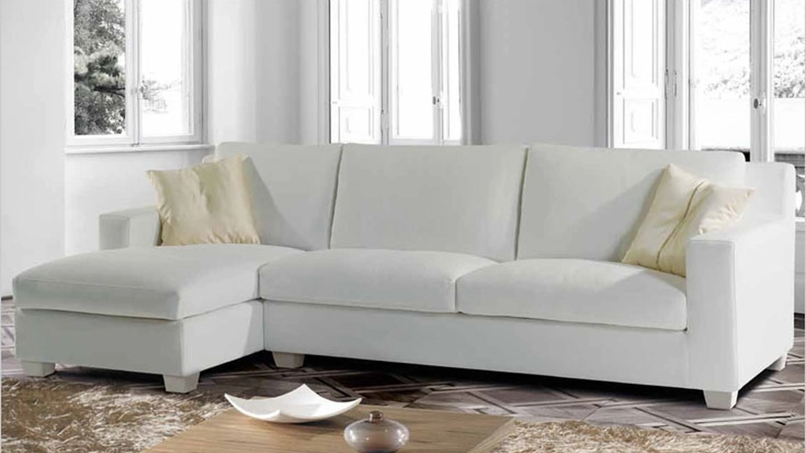 Divano con penisola Attilio di TreCi Salotti