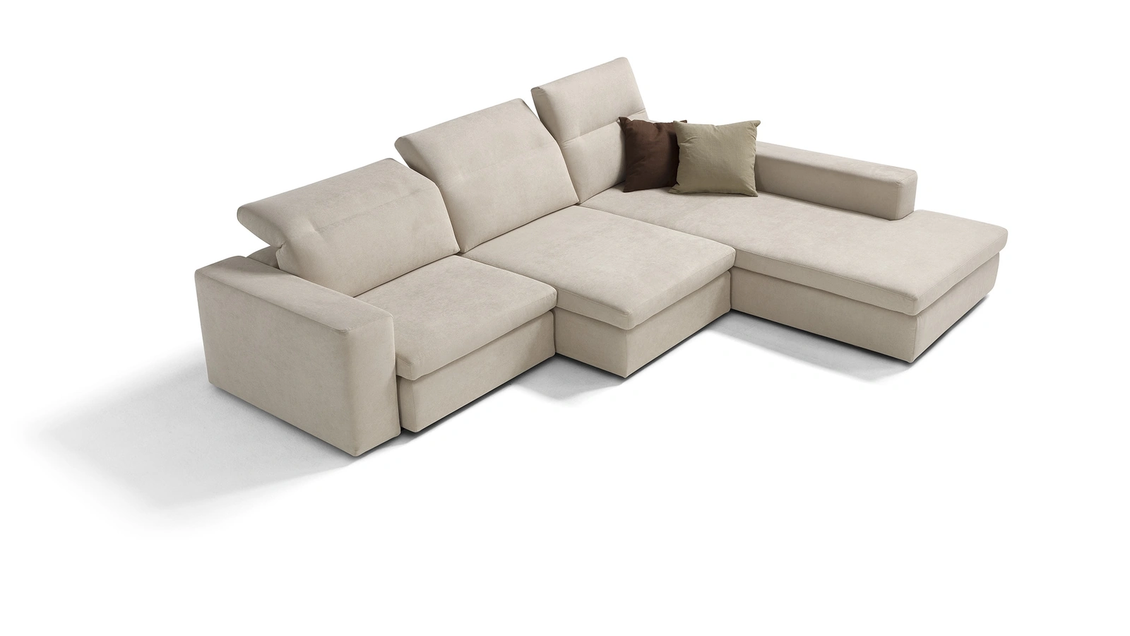 Divano con penisola Beta di Vis Comoda