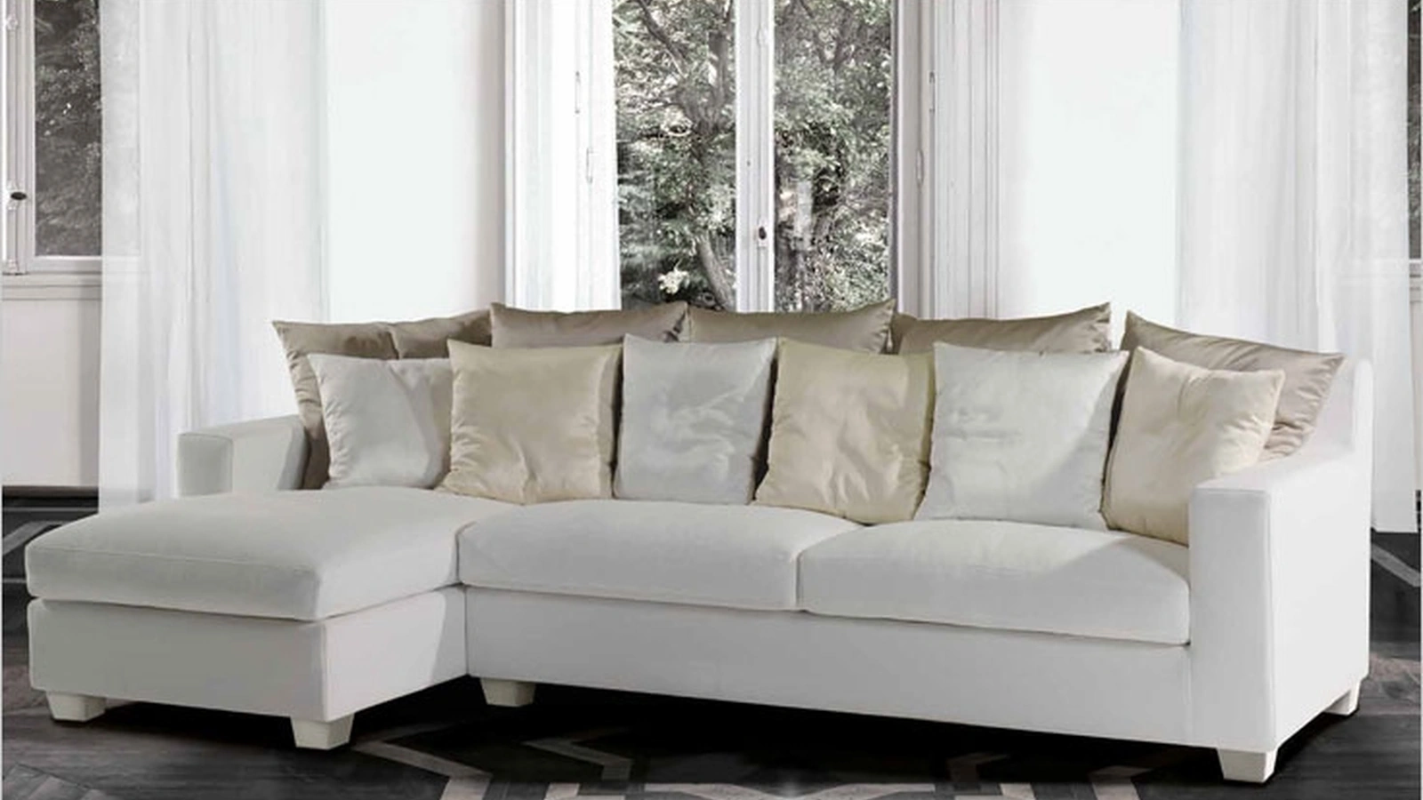 Divano con penisola Bob di TreCi Salotti