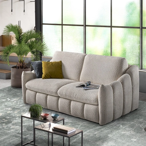 Divano Letto lineare in tessuto Bon Bon de Il Benessere