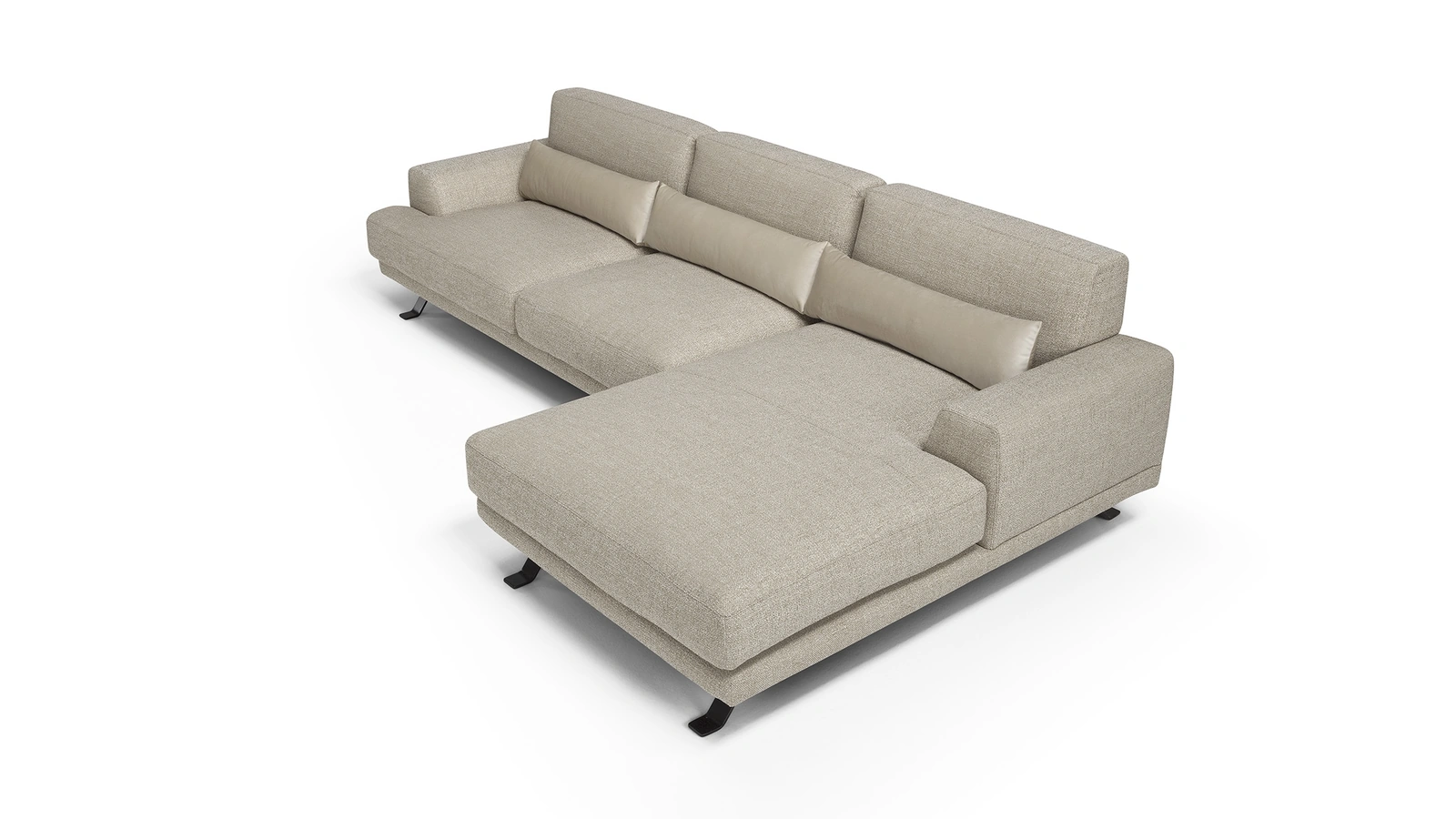 Divano con penisola Camerini di Vis Comoda