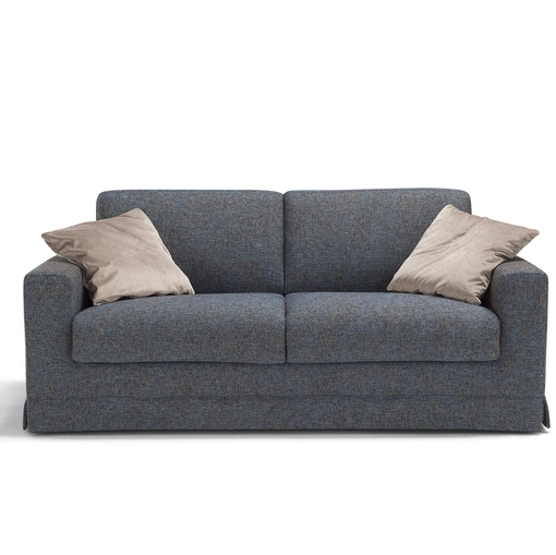 Divano letto lineare Ford in tessuto imbottito di Vis Comoda