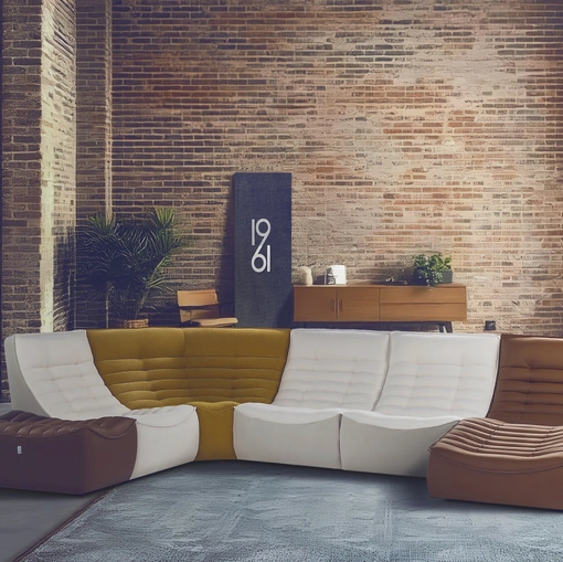 Divano relax in pelle Fox Trot di Calia