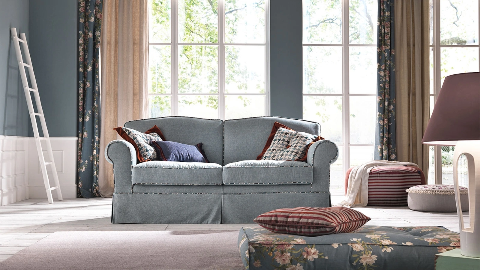 Divano lineare Galanga di TreCi Salotti