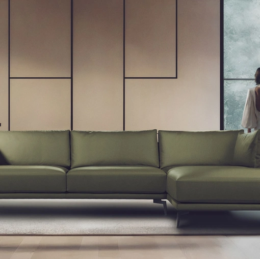 Divano con penisola Genius Loci di Calia