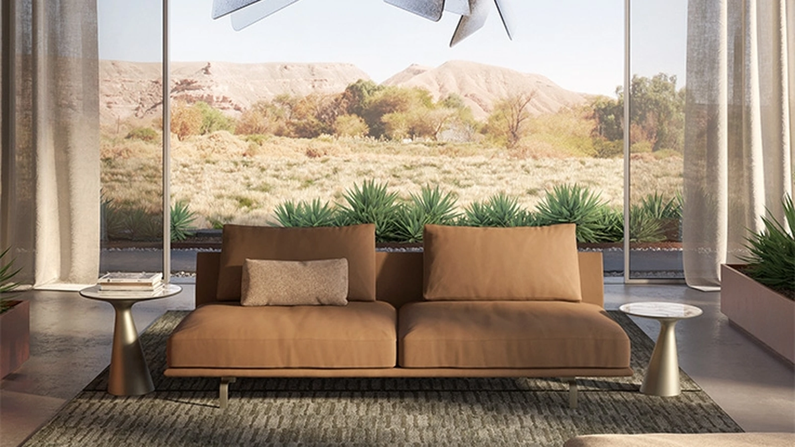 Divano lineare Hayden di Cattelan Italia