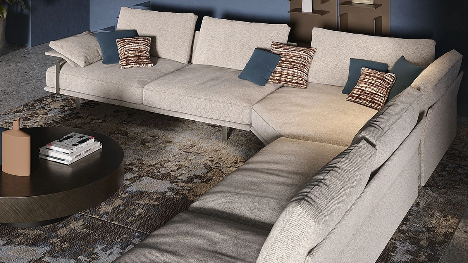 Divano angolare Heston di Cattelan Italia