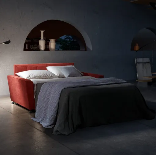 Divano Letto lineare in tessuto Argo de Il Benessere