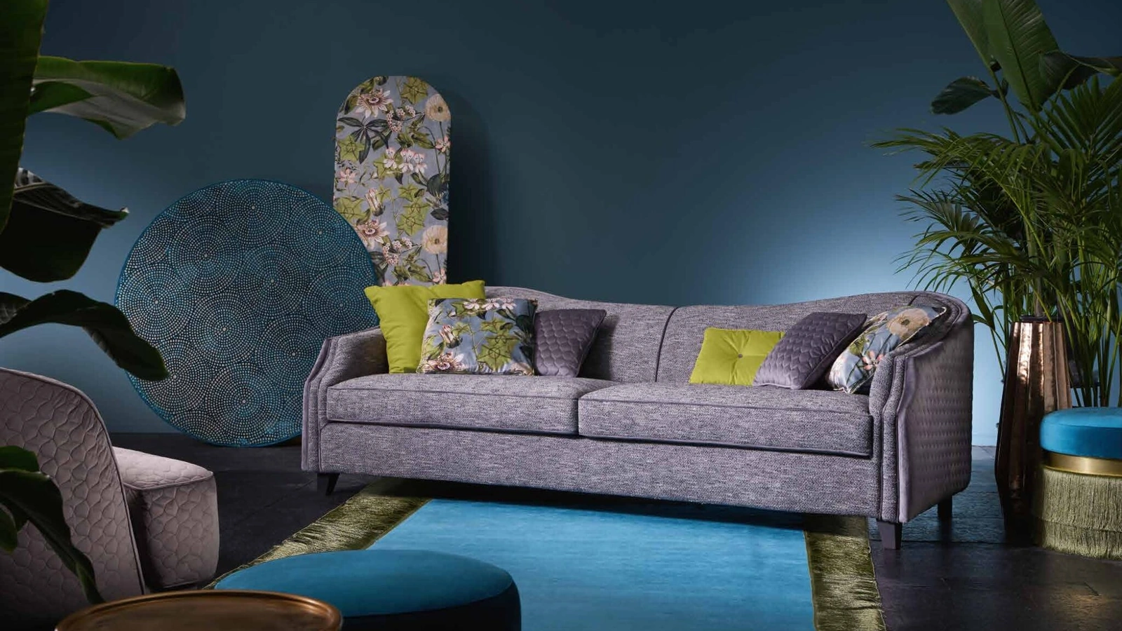 Divano lineare Kaa di TreCi Salotti