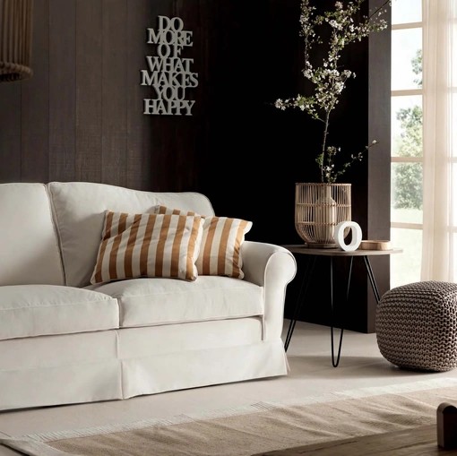 Divano lineare Latte di TreCi Salotti