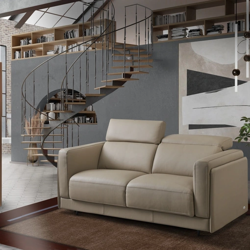 Divano Letto in pelle Massimo de Il Benessere