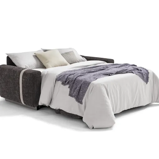 Divano letto in tessuto imbottito Morbidone di Vis Comoda