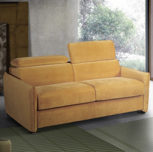 Divano Letto in tessuto con poggiatesta reclinabili Oasi de Il Benessere