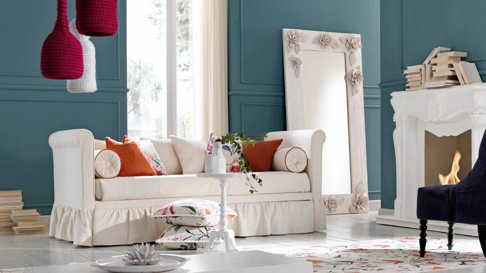 Divano lineare Orzo di TreCi Salotti