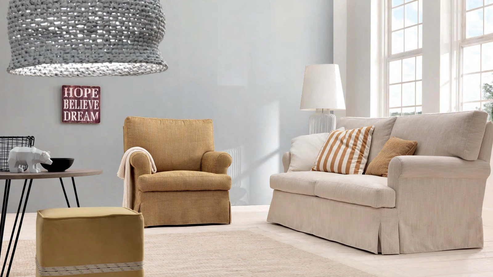 Divano lineare Sale di TreCi Salotti