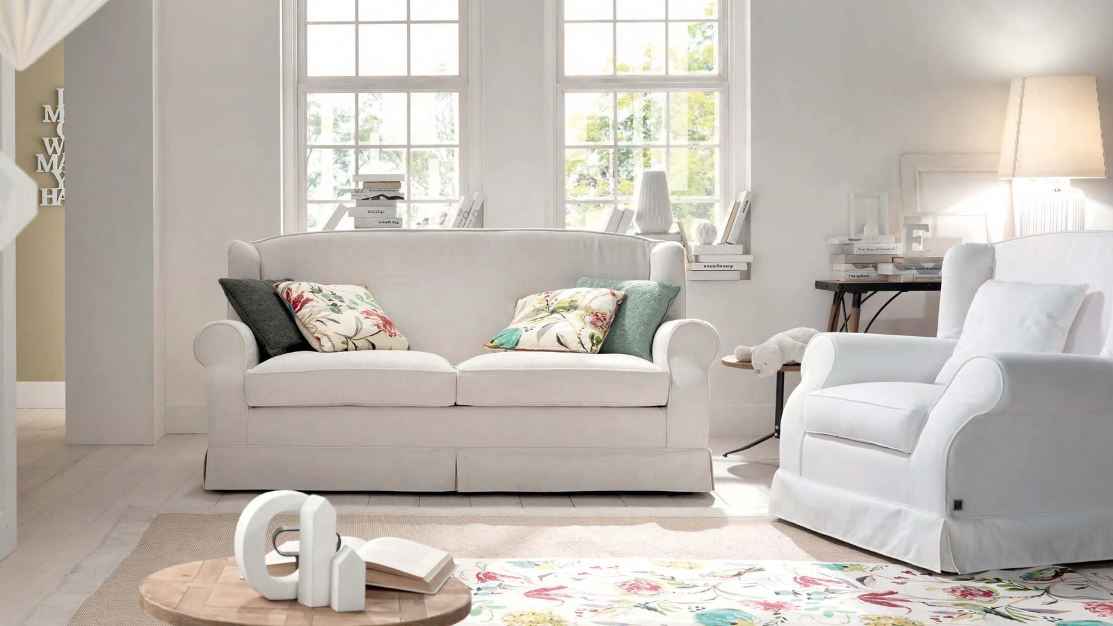 Divano lineare Schiuma di TreCi Salotti