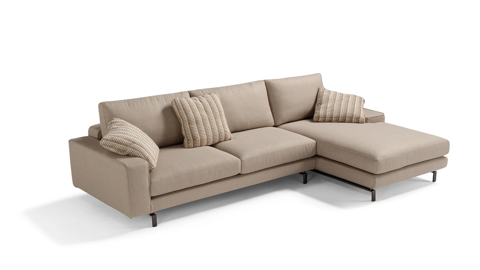 Divano con penisola Sirio di Vis Comoda