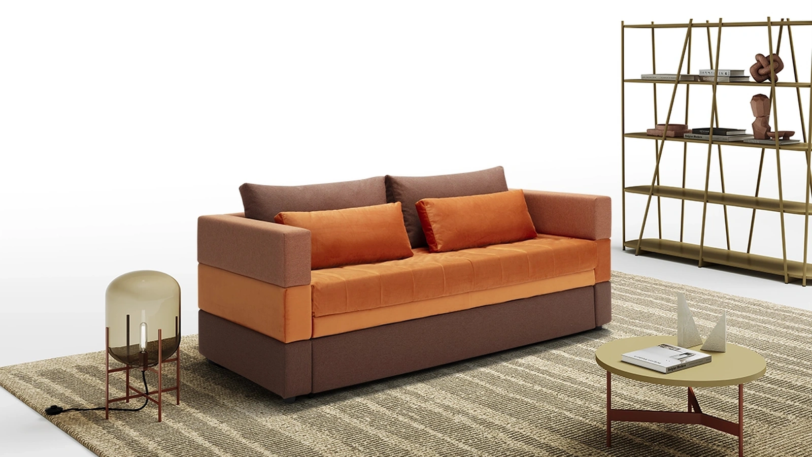 Divano letto Tetris di Vis Comoda