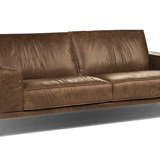Divano lineare in pelle Top di Calia