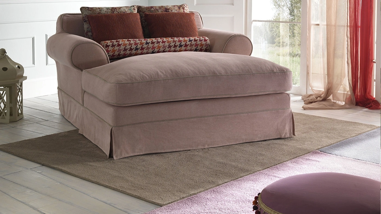 Divano in tessuto imbottito Citronella di TreCi Salotti