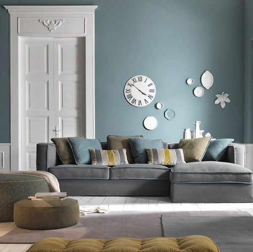 Divano con penisola Ginepro di TreCi Salotti