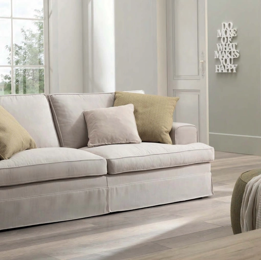 Divano lineare Ivory di TreCi Salotti