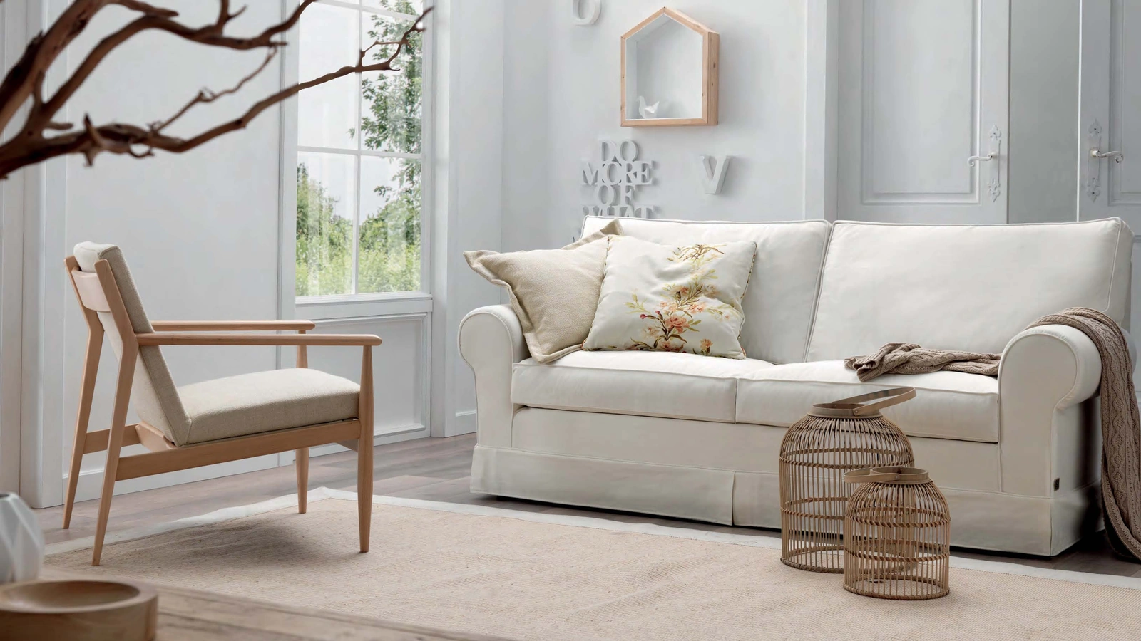 Divano lineare Lana di TreCi Salotti