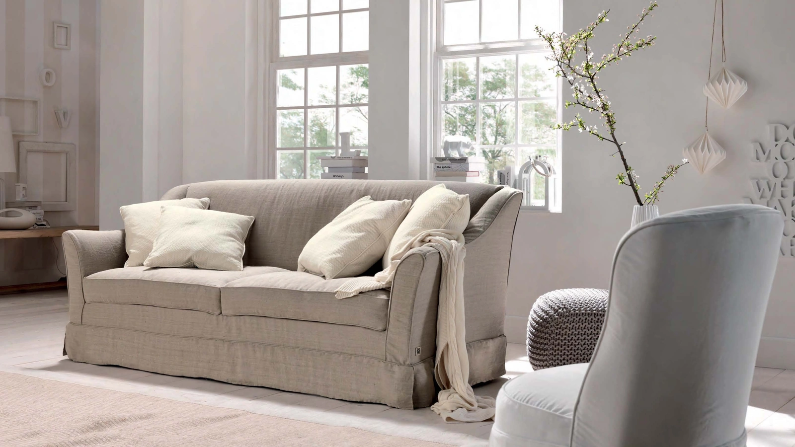 Divano lineare Sapone di TreCi Salotti