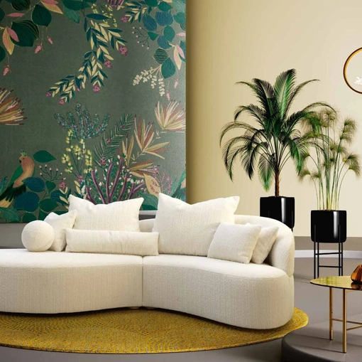 Salotto con penisola Shanti di TreCi Salotti