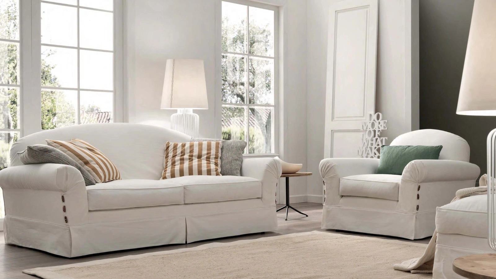 Salotto in tessuto Snow di TreCi Salotti