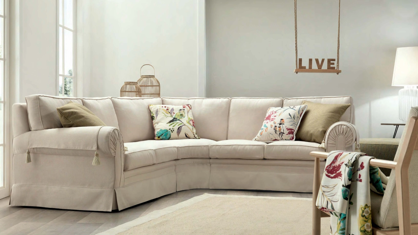 Divano angolare Zucchero di TreCi Salotti