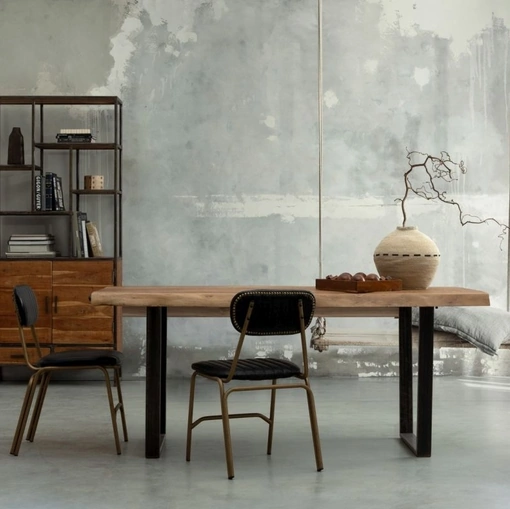 Sedia in ecopelle imbottita e trapuntata Addy di Bizzotto