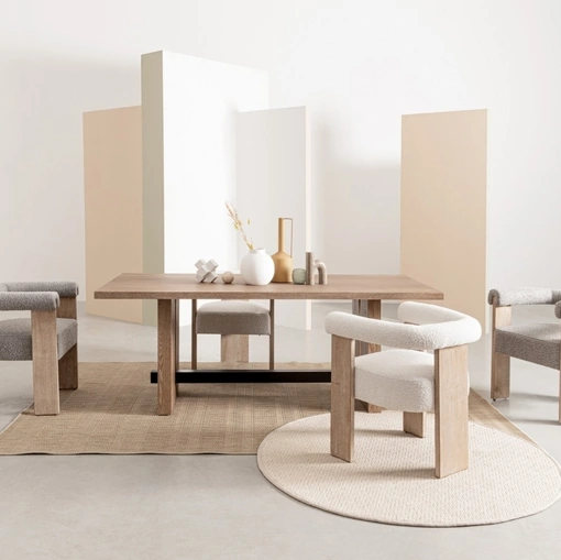 Sedia Agape in legno e tessuto di Bizzotto